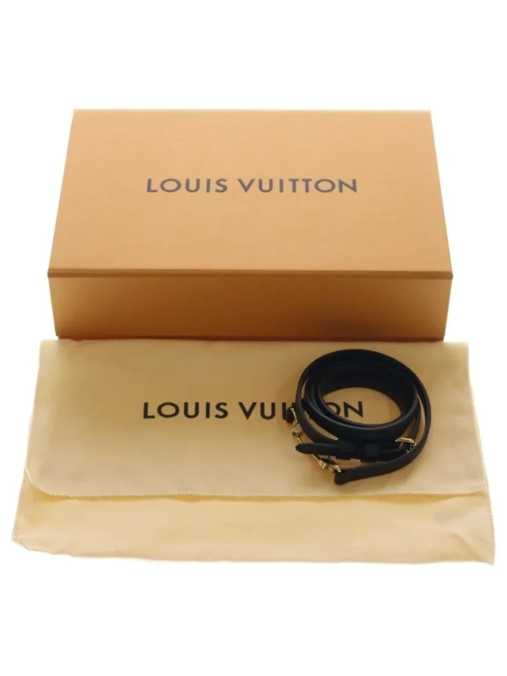 Louis Vuitton Monogram Slim Trunk 2-Way Shoulder Bag Chain Brown Leather Gold